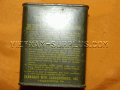 US Army Insecticide can US Army Insecticide can