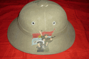 NVA/Vietcong military original pith helmet
